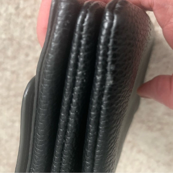 Black Coach Double ZIP Wallet EUC - Picture 15 of 15